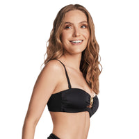 TOP DE VESTIDO DE BAÑO STRAPLESS CON HERRAJE