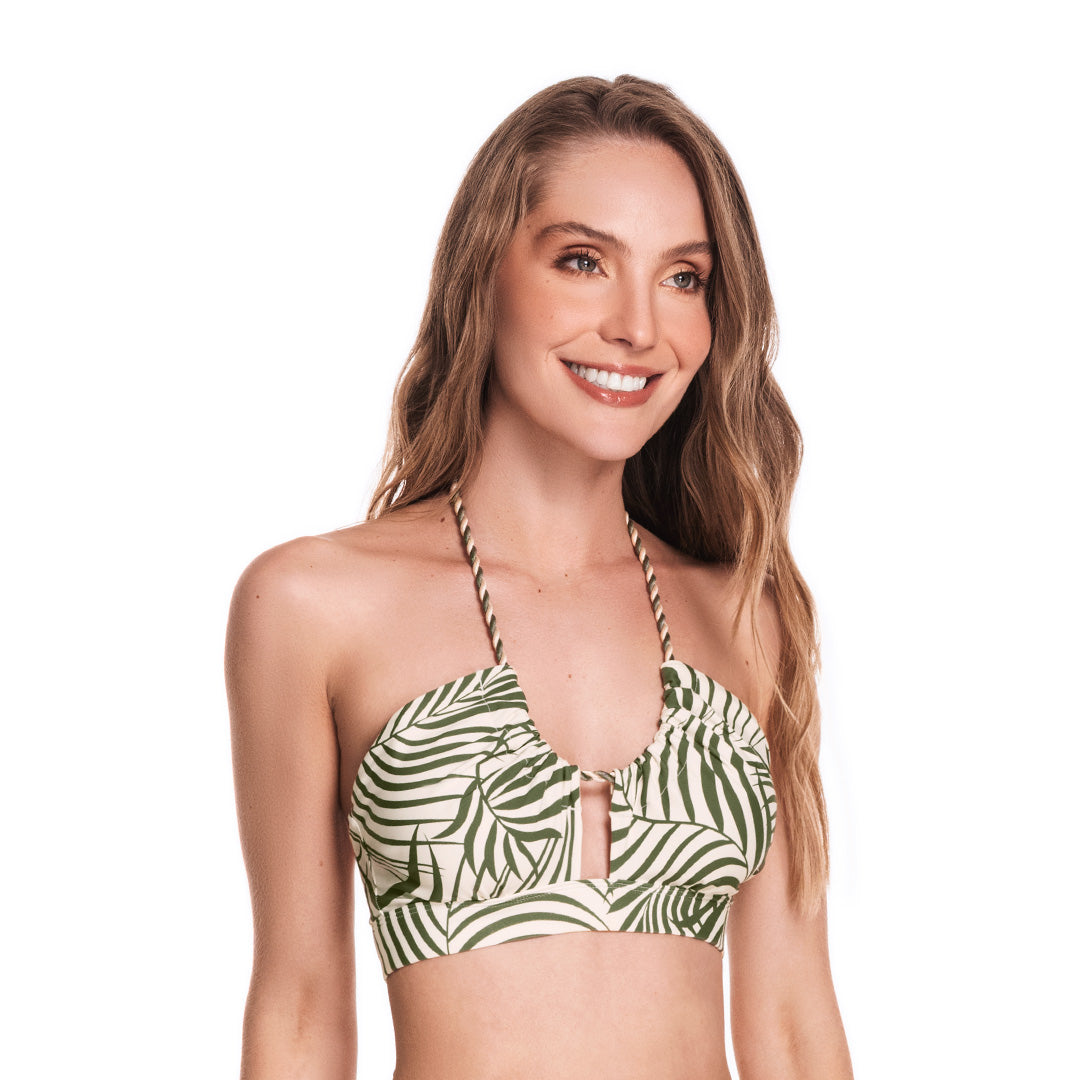 TOP DE VESTIDO DE BAÑO TIPO HALTER