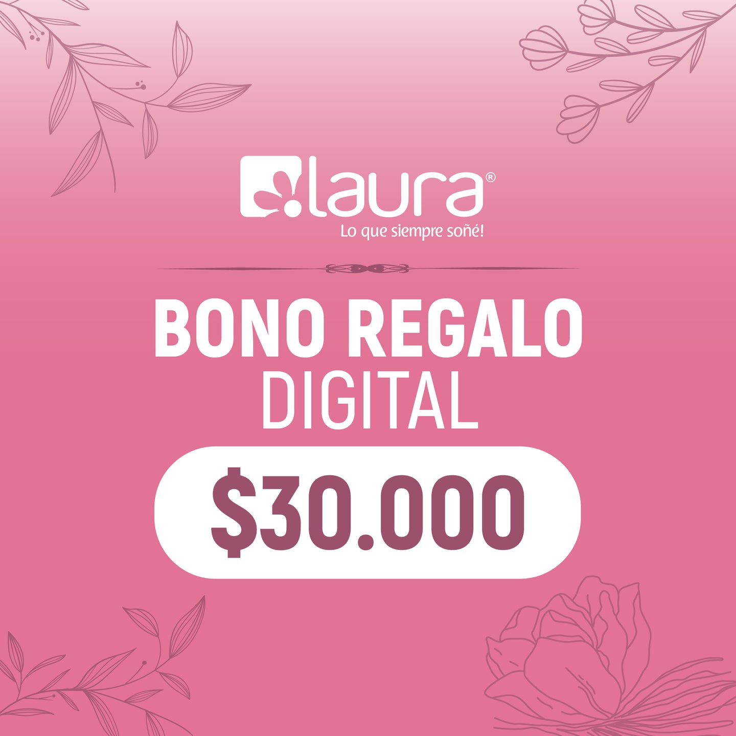 BONO DE REGALO DIGITAL $30.000