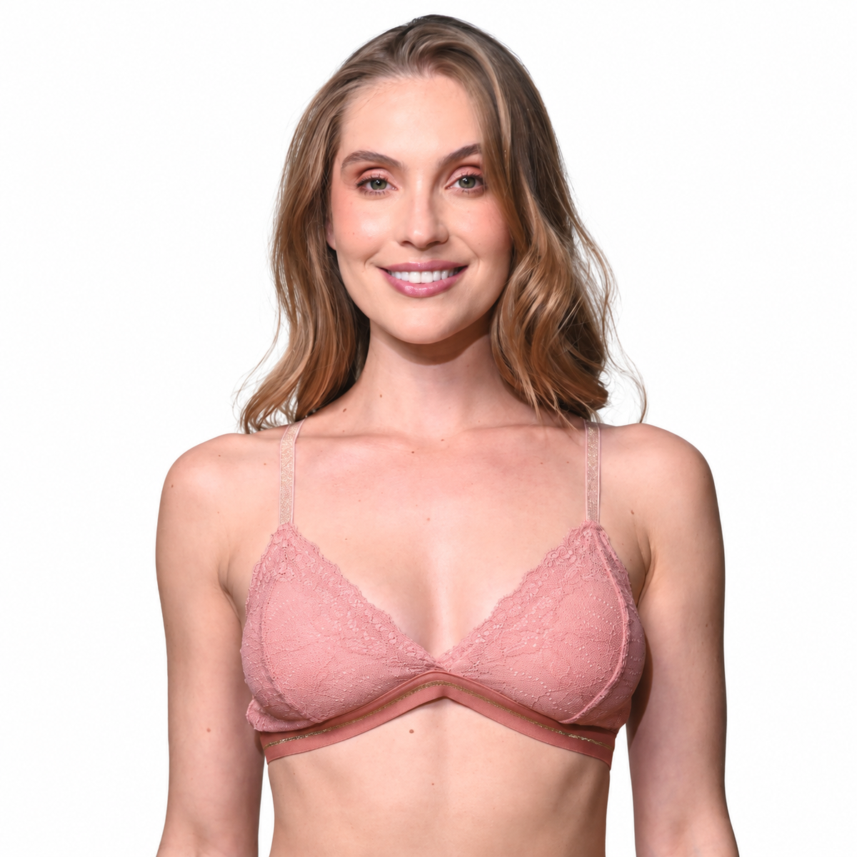 BRALETTE TRIANGULAR CON ENCAJE DELICADO ROSA BLUSH